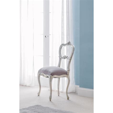 Fleur Silver French Bedroom Chair Silver Bedroom Chair French Chairs