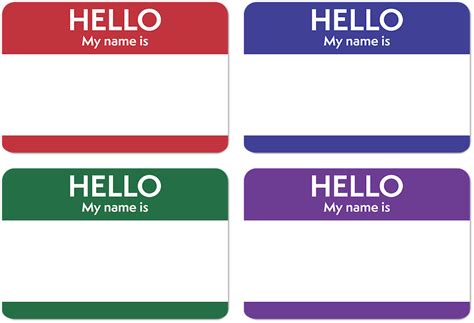 Download Hello My Name Is Purple Png Image With No Background