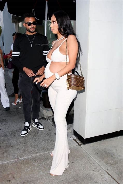 Erica Mena Flaunts Her Pregnant Boobs In A Revealing Outfit At Catch La 29 Photos Thefappening