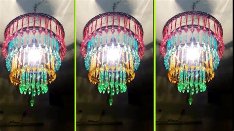 Diy Crystal Chandelier How To Make A Clear Beaded Chandelier At Home