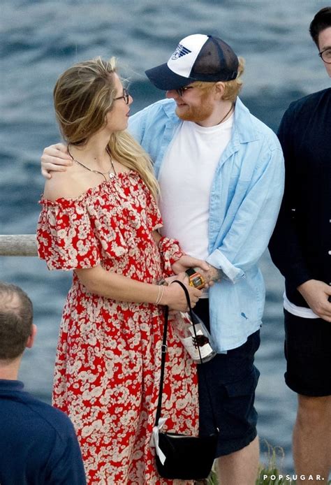 Ed Sheeran And Cherry Seaborn Kissing In Ibiza June 2019 Popsugar Celebrity Photo 4