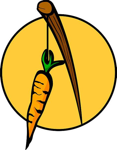 Royalty Free Dangling Carrot Clip Art Vector Images And Illustrations