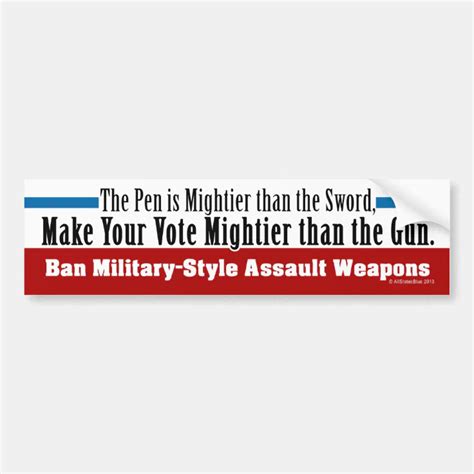 Ban Military Style Assault Weapons Bumper Sticker Zazzle