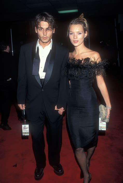 Great Outfits In Fashion History 90s Kate Moss In A Feather Trimmed