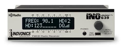 Inomini Fmhd Radio Monitorreceiver Model 639 Inovonics Broadcast