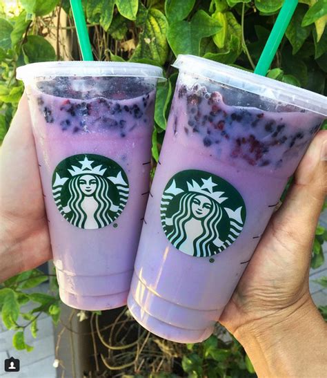Starbucks Secret Purple Drink Passion Fruit Iced Tea With Soy Milk
