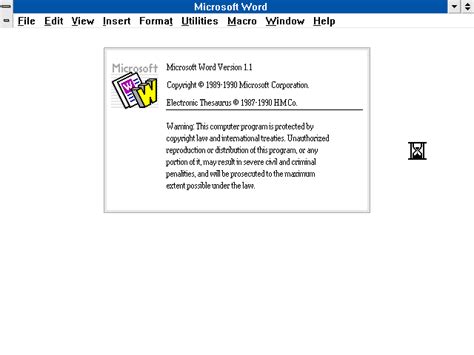 Winworld Screenshots For Microsoft Word 1x Os2