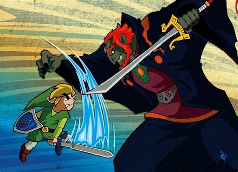 Link And Ganondorf Zelda Art Legend Of Zelda Legend Of Zelda Wind