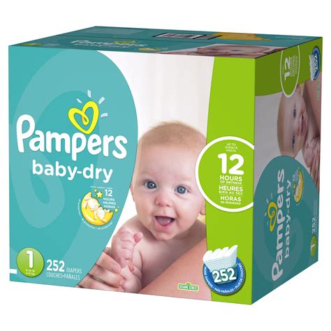 Pampers Baby Dry Diapers Size 1 252 Count Walmart Com