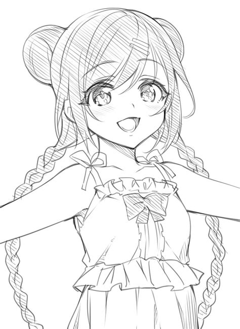 Magi Anime Coloring Pages Anime Girl