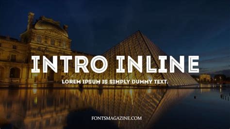 Intro Inline Font Free Download The Fonts Magazine