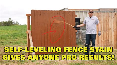 Easiest Way To Stain A Fence No Drips Or Runs Youtube