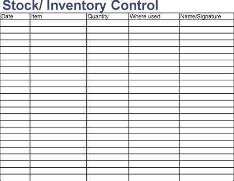 9 Stock Management Templates In Excel Excel Templates