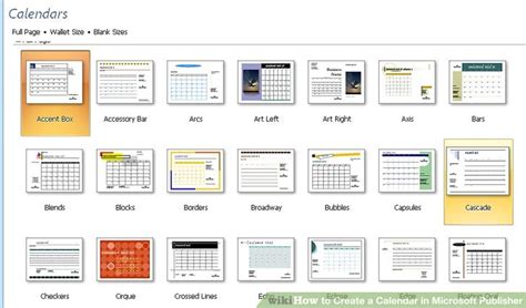 How To Create A Calendar In Microsoft Publisher 4 Steps