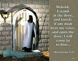 Behold I stand at the Door and knock! | Bible Verses | Pinterest