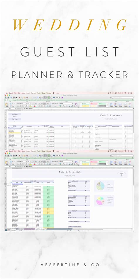 The need to prepare a comprehensive wedding guest list is necessary to make your task of wedding planning easier. wedding guest list tracker, guest list planner, guest list ...