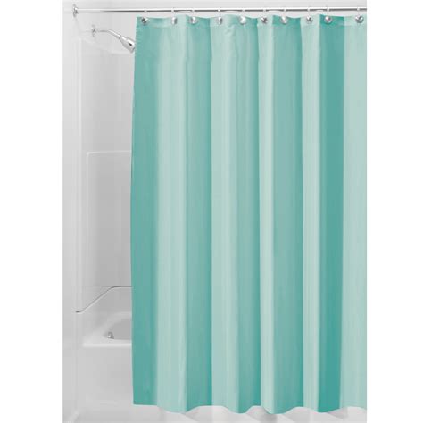 Interdesign Waterproof Fabric Shower Curtain Liner Standard 72 X 72 Aqua