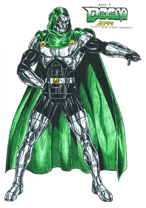 A Drawing Of A Man In Green And Silver Costume With His Arms Out Standing