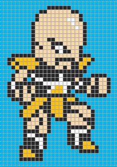 Welcome to /r/pixelart, where you can browse, post, ask questions, get feedback and learn about our favorite restrictive digital art form, pixel art!. Nappa - Dragon Ball perler bead pattern | Dessin pixel, Pixel art, Dessin