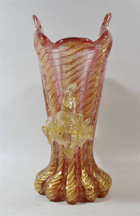 Ercole Barovier Toso Italian Murano Art Glass Vase For Sale At 1stdibs