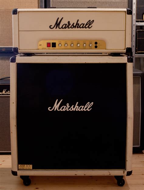 Marshall 2203 Jmp Master Halfstack 1983 White Amp For Sale Gitarren Total
