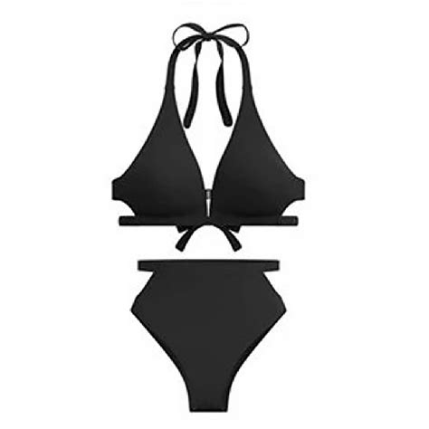 Mixpiju Lingerie For Women Sexy Bikini Women Sexy Solid Bandage Split Bikini Backless Swimwear