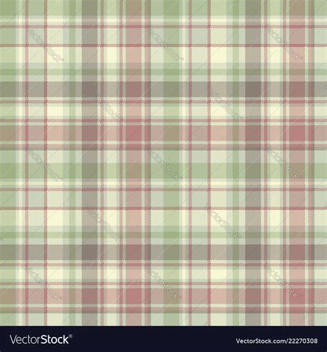 Pastel Color Check Plaid Fabric Seamless Pattern Vector Image