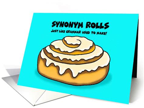 Humorous National Cinnamon Roll Day Card Synonym Rolls Card 1589538