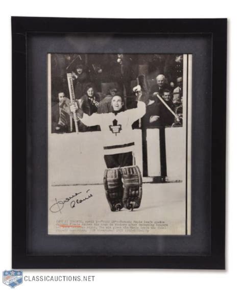 Lot Detail Deceased Hofer Jacques Plante Signed 1972 Toronto Maple