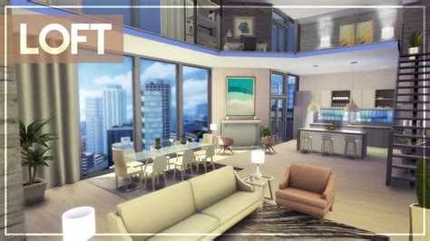 Girly Minimal Loft Tour The Sims 4 Luxury Penthouseloft Build