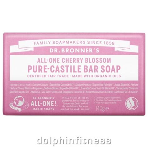 Dr Bronners All One Cherry Blossom Pure Castile Bar Soap 1 X 140g