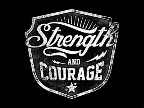 Strength And Courage Vector T Shirt Design Buy T Shirt Designs