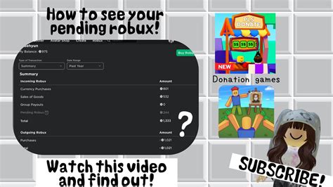 How To See Your Pending Robux On Mobile Or Ipad Roblox Youtube