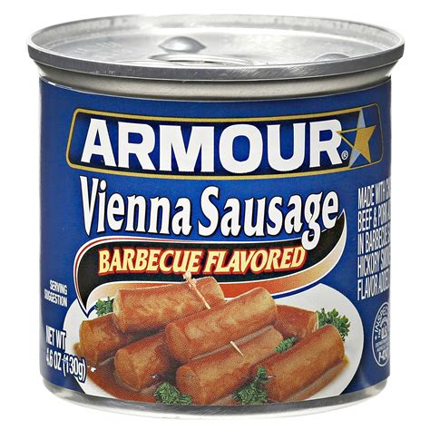 Armour Star Vienna Sausage Barbecue Flavored 46 Oz Canned Meat