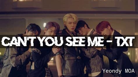 txt can t you see me easy lyrics youtube