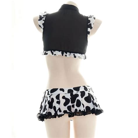 Super Sexy Cow Maid Outfit Cow Cosplay Costume Sexy Etsy Canada