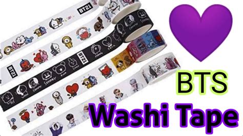 How To Make Bts Washi Tape Diy Bt21 Washi Tape Diy Washi Tape Bts