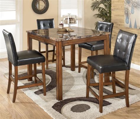 Styleline Plato D158 233 5 Piece Square Counter Height Table Set With