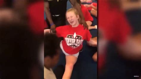 Cheerleader Cries During Extreme Stretching Exercises Denver Dps