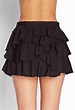 Lyst - Forever 21 Ruffled Mini Skirt in Black