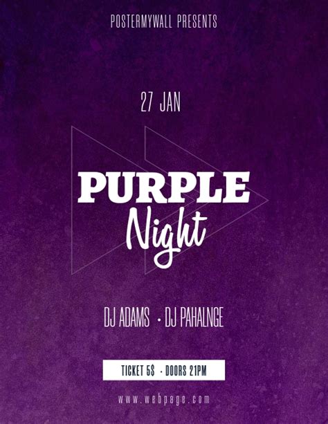 Purple Party Flyer Template Postermywall Party Flyer Flyer