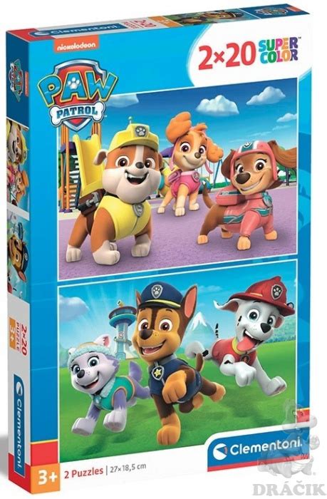 Puzzle 2x20 Paw Patrol Dráčik