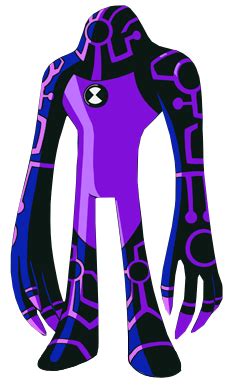 He has purple stripes that extend from his body, resembling circuitry. Ben 10 Wiki | Fandom