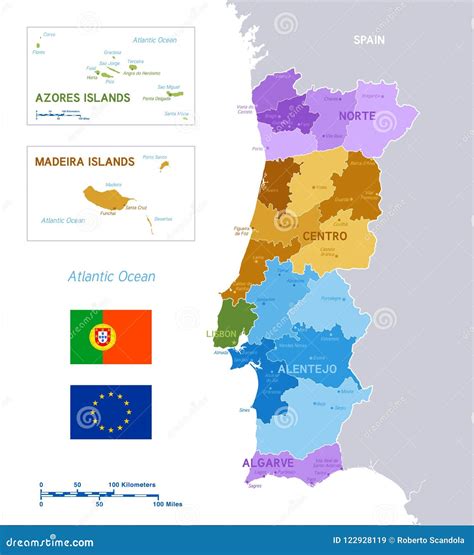 Cartina Del Portogallo Politica