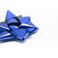 Photo Of Metallic Blue Ribbon Bow For A Gift  Free Christmas Images