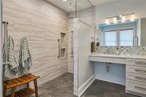 With Age Accessibility Becomes Priority We Created This Bathroom To Be Wheel Chair Accessible
