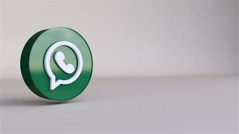 Premium Photo Whatsapp Logo 3d Rendering Account Promotion Template