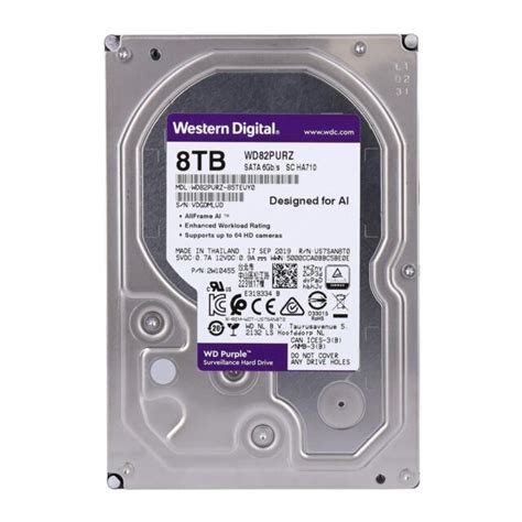 Western Digital Purple 8tb Externe 7200rpm 35 Wd82purz Festplatte