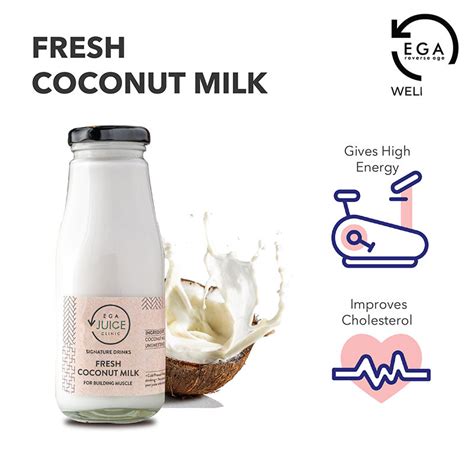 Buy Fresh Coconut Milk Online In Singapore Ega Store