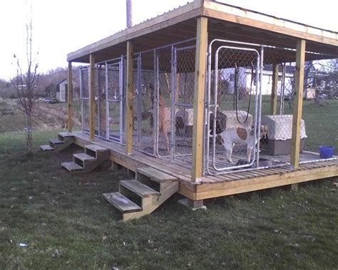 I built this 24x24 kennel for the price of a much smaller kennel that you can buy at a big. UKC Forums - more above ground kennel pics please | Dog ...